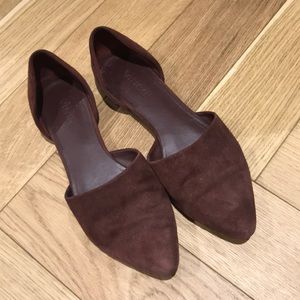 Vince Wine Burgundy Flats Size 7 Women Suede